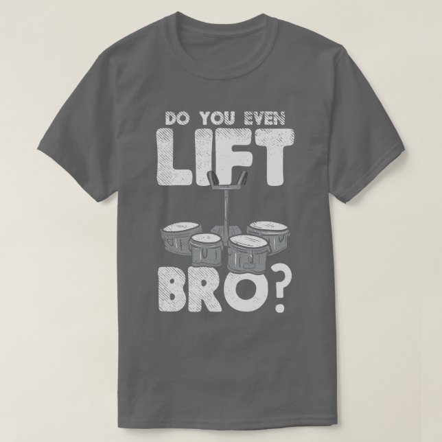 Funny Drummer T Shirt (Design framsida)