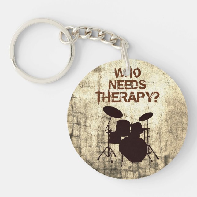 Funny Drummer Therapy Drum Kit Percussion Drumming (Framsidan)