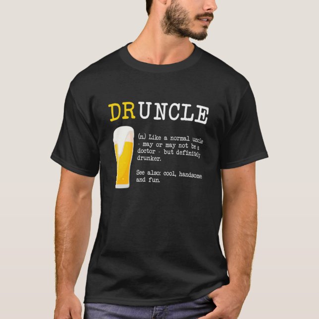 Funny Drunckle Druncle Shirt - Dictionary Definiit T (Framsida)