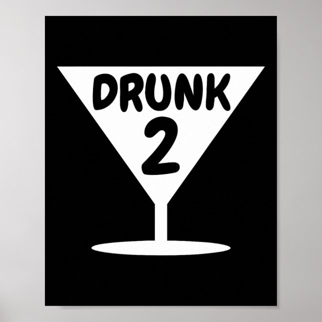 Funny Drunk 2 Party Sak Halloween Costume Poster (Framsidan)