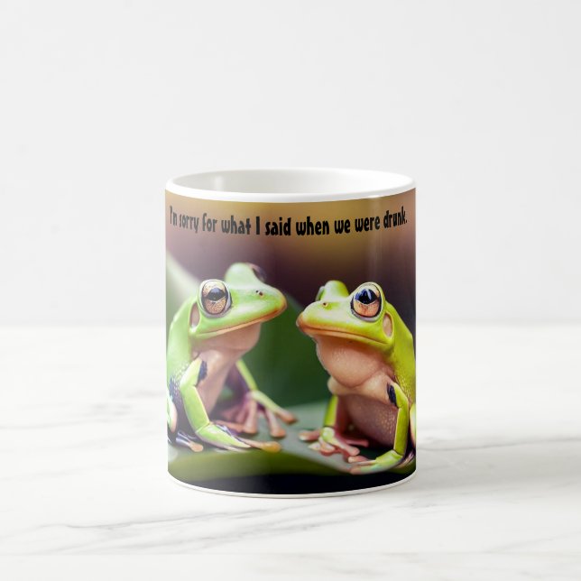 Funny Drunk Frogs Coffee Mugg (Center)