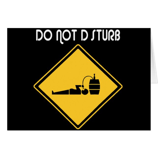 Funny Drunk Hälsningskort (Framsidan Horizontal)