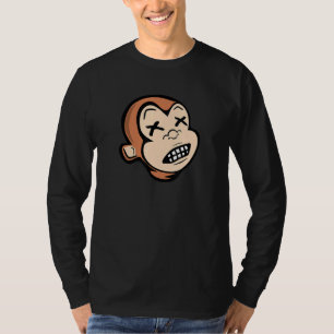 Funny Drunk Monkey Dead Drunk Monkey Xx Drinking P T Shirt