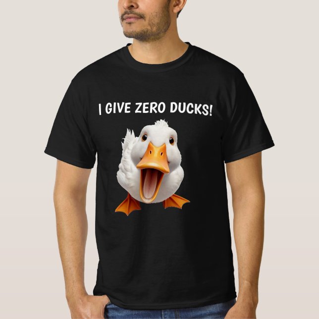 FUNNY DUCK BLACK T SHIRT (Framsida)