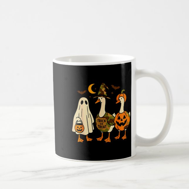 Funny Duck Duck Boo Halloween Costume Duck  Kaffemugg (Höger)