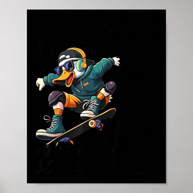 Funny Duck Graphic Tees Men Women Teens Funny Quot Poster (Framsidan)