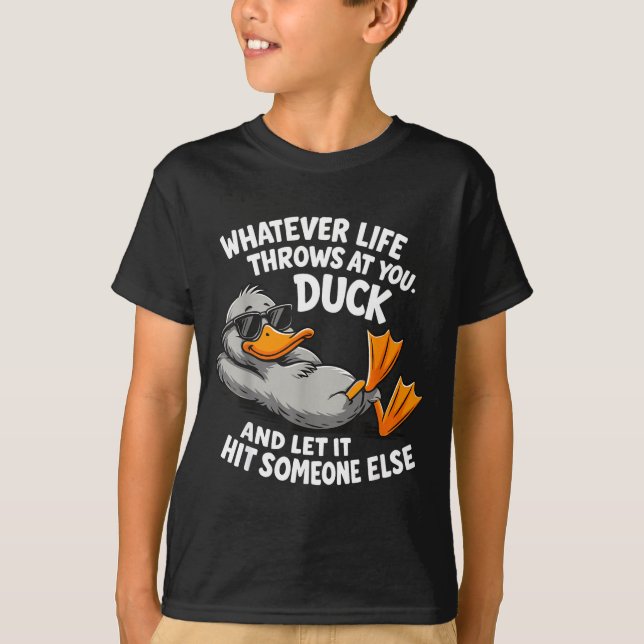 Funny Duck Graphic Tees Men Women Teens Funny Quot T Shirt (Framsida)
