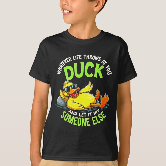 Funny Duck Graphic Tees Men Women Teens Funny Quot T Shirt (Framsida)