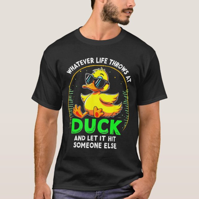 Funny Duck Graphic Tees Men Women Teens Funny Quot T Shirt (Framsida)