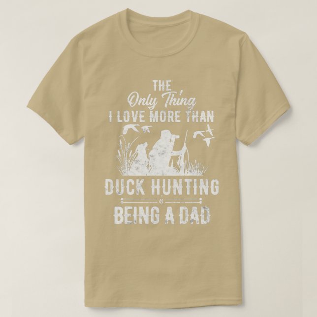 Funny Duck Hunting with Dad Dog gift for Duck Hunt T Shirt (Design framsida)