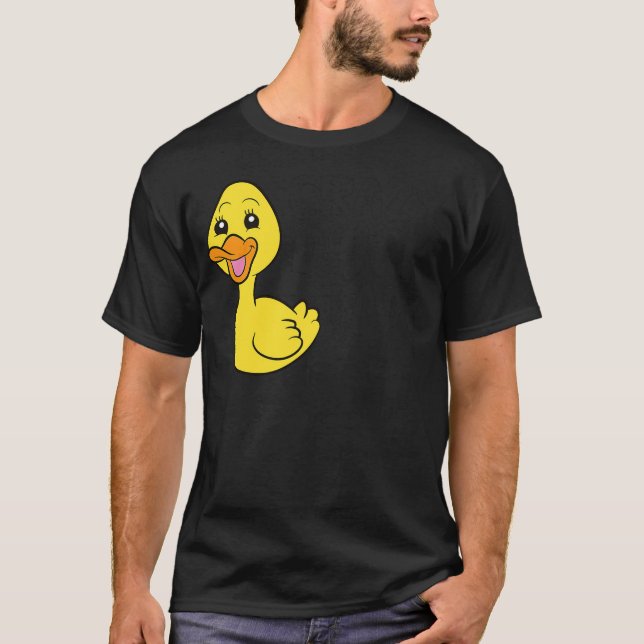 Funny Duck Lover Crazy Duck Lady T Shirt (Framsida)