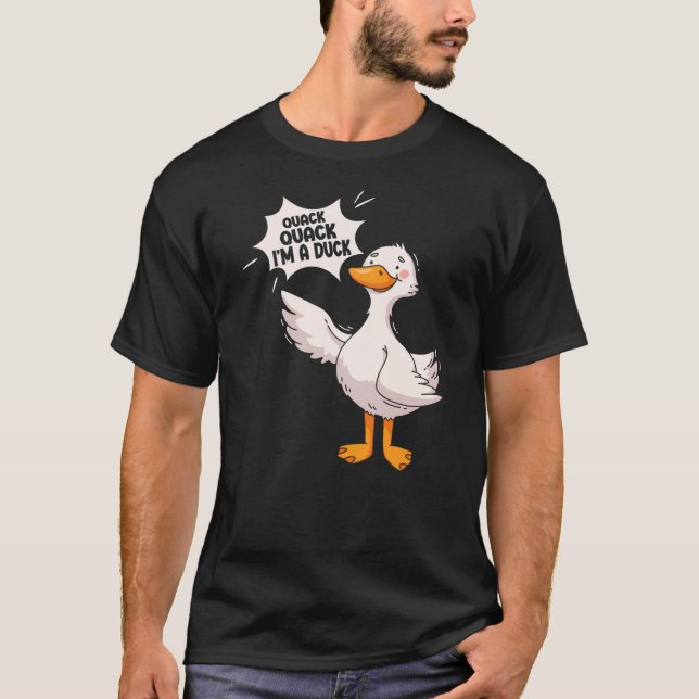 Funny Duck Lover Saying Duck T Shirt (Framsida)