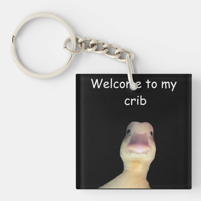 Funny Duck Meme – “Welcome to My Crib” Cute Animal (Framsidan)