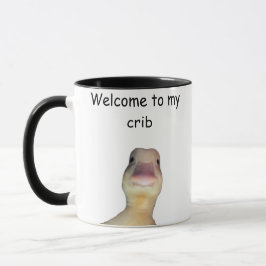 Funny Duck Meme – “Welcome to My Crib” Cute Animal Mugg