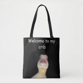 Funny Duck Meme – “Welcome to My Crib” Cute Animal Tygkasse