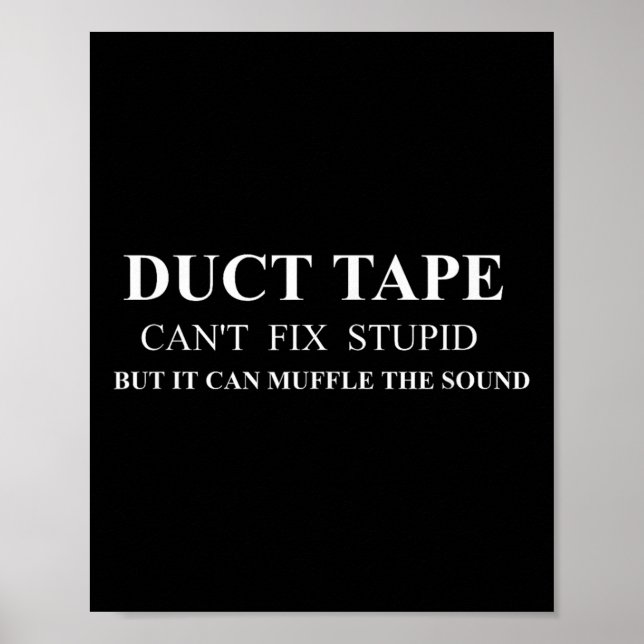 Funny Duct Tape Apparel - Cute Witty Ord Graph Poster (Framsidan)