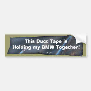Funny Duct Tape Bumper Sticker för BMW Cars Bildekal