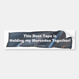 Funny Duct Tape Bumper Sticker för Mercedes Cars Bildekal