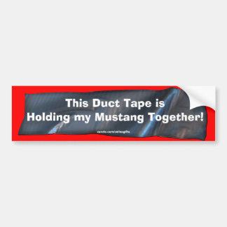 Funny Duct Tape Bumper Sticker för Mustang Cars Bildekal
