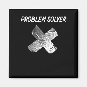 Funny Duct Tape Joke Lazy Sarcastic Make Far Magnet
