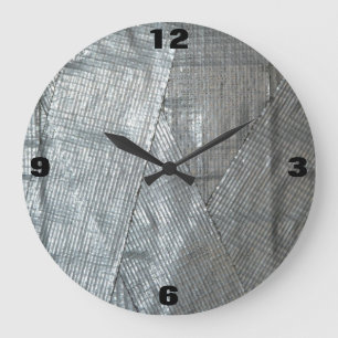 Funny Duct Taped Handyman Shop Clock Stor Klocka