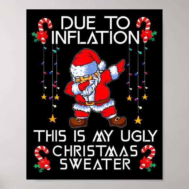 Funny Due To Inflation This Is My Ugly Christmas S Poster (Framsidan)