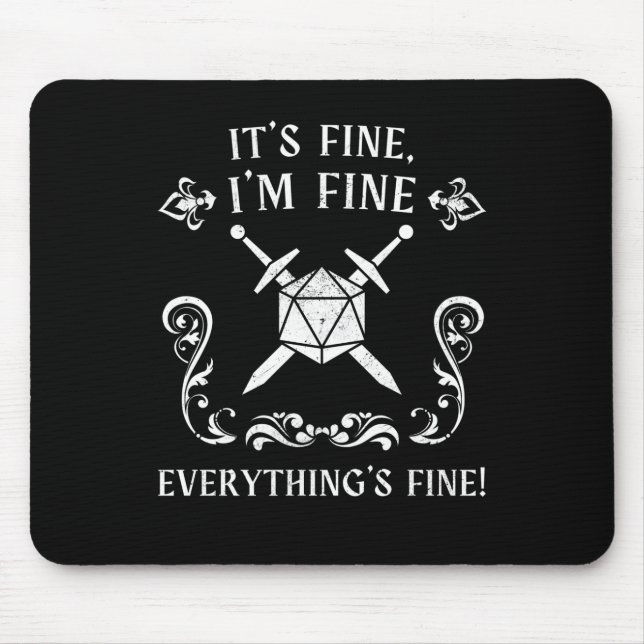 Funny Dungeon Tabletop Gamer Slogan Musmatta (Framsidan)