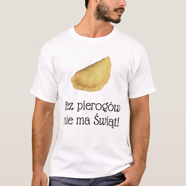 Funny Dupmpling - Pierogi Polska jul   T Shirt (Framsida)