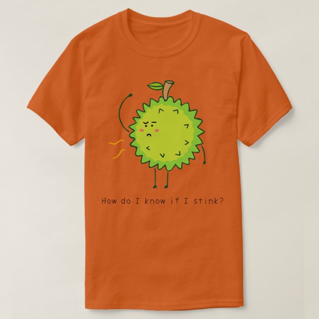 Funny Durian T Shirt (Design framsida)