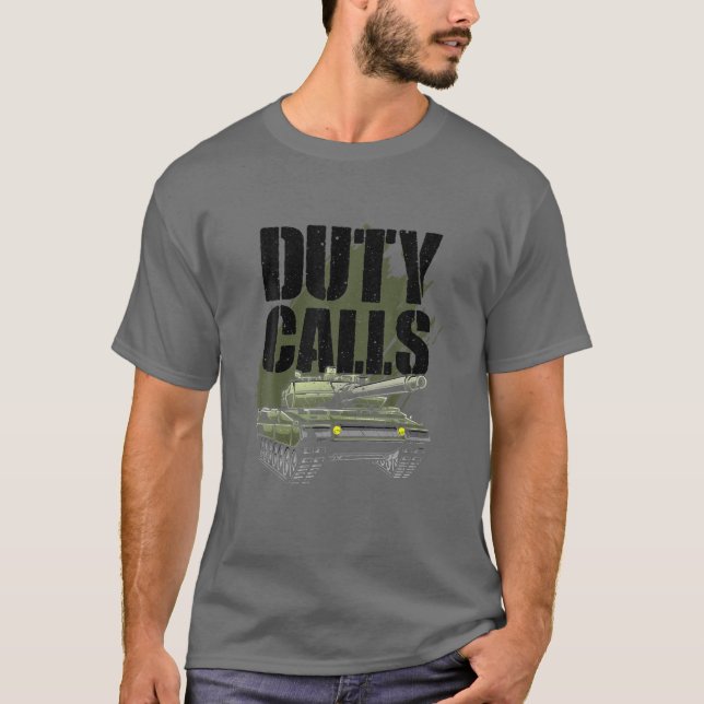 Funny Duty Call anropar Gift För barn Boys Girls C T Shirt (Framsida)