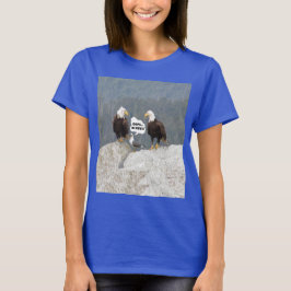 Funny Eagles och Fiskmås Women's Basic T-Shirt