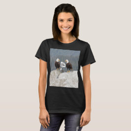 Funny Eagles och Fiskmås Women's Basic T-Shirt