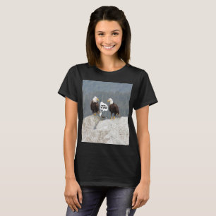 Funny Eagles och Fiskmås Women's Basic T-Shirt