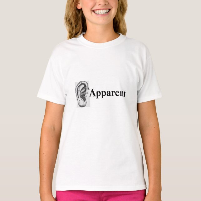 Funny Ear Synlig T Shirt (Framsida)