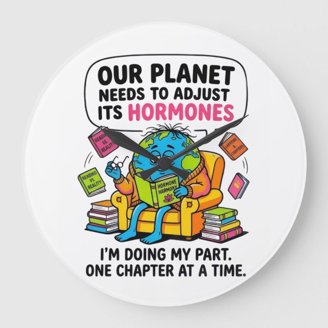 Funny Earth Reading Book - Our Planet Needs To Adj Stor Klocka (Framsida)