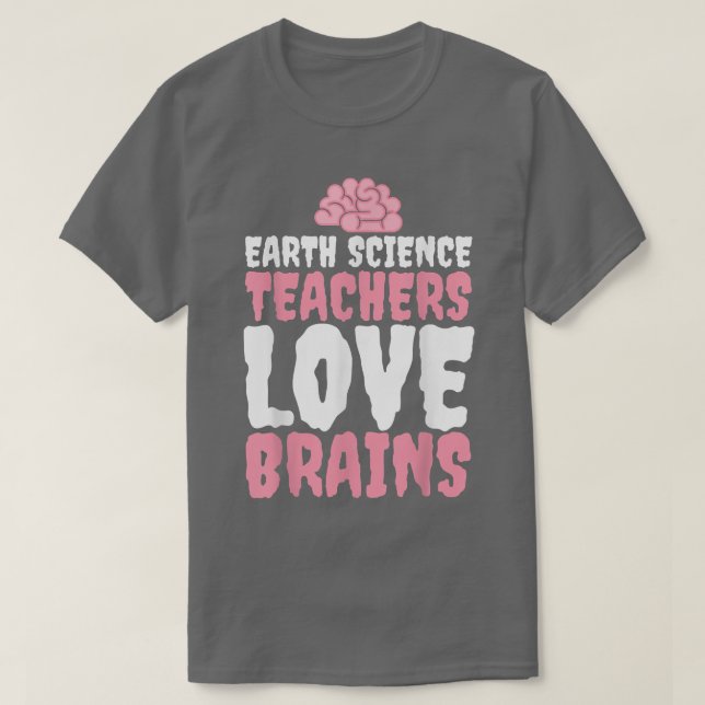 Funny Earth Science Teacher Halloween 682 T Shirt (Design framsida)