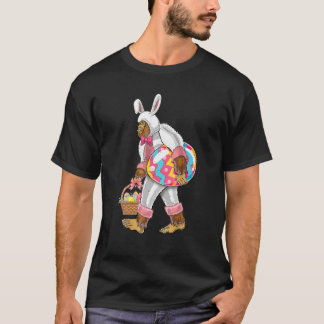 Funny Easter Bigfoot Sasquatch With Bunny Ears Cos T Shirt