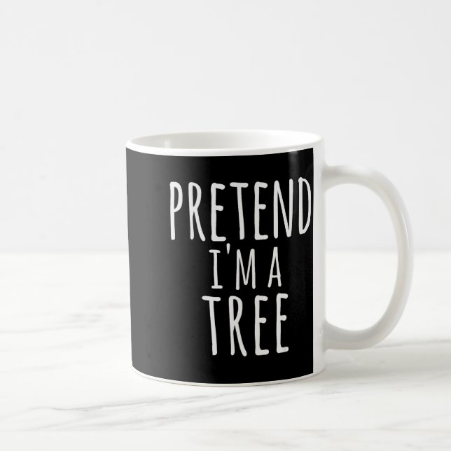Funny Easy Lazy Halloween Pretend I'm A Tree Costu Kaffemugg (Höger)