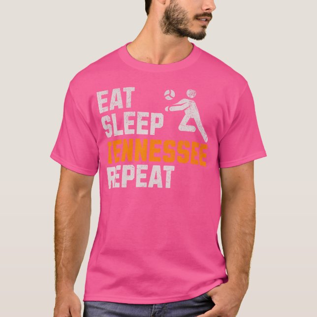 Funny Eat Ssov Tennessee Repeat Volunteer State V T Shirt (Framsida)