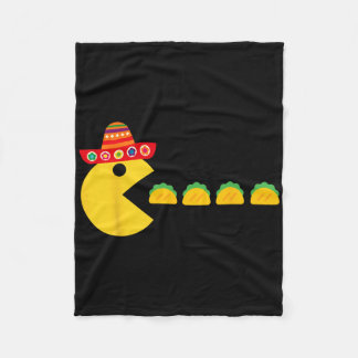 Funny Eating Tacos Fiesta Cinco De Mayo Mexican Me Fleecefilt