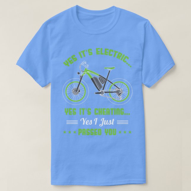 Funny EBike Ord gift Electric Biker T Shirt (Design framsida)