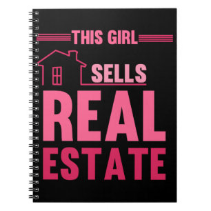 Funny Egendom Investor Girl Real Gods Agent Anteckningsbok