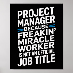 Funny Egendom Manager Wall Art Art Poster
