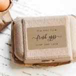 Funny Egg Carton-etikett - Just Har Laid - Kraft Fraktsedel<br><div class="desc">Märkning med märkord - Bara Har Laid: Lägg till lite humor på morgonen med en roligt produktetikett på en baksida av kraftkraft.</div>
