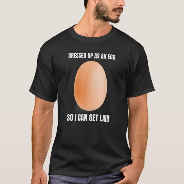 Funny Egg får Laid Sarcastic Simple Halloween T Shirt (Framsida)