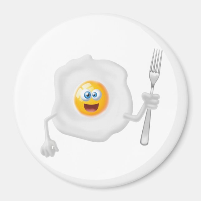 Funny Egg Fridge Magnet (Framsidan)