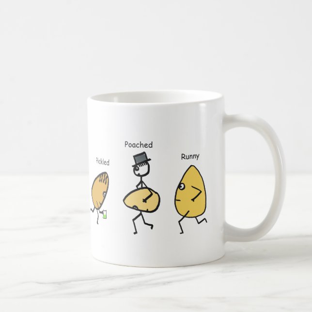 Funny Egg Puns Kaffemugg (Höger)