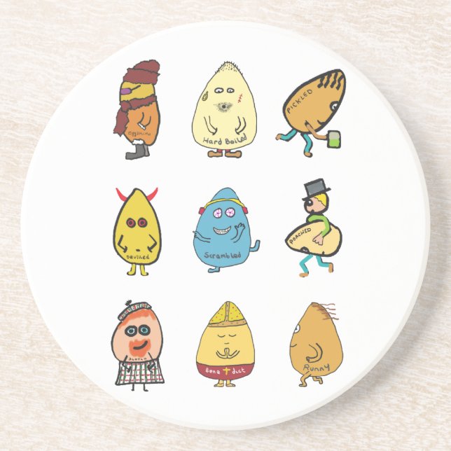 Funny Egg Puns Underlägg (Framsidan)