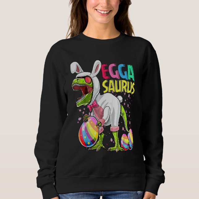 Funny Eggasaurus Stegosaurus Egg Dinosaur Lycklig  T Shirt (Framsida)