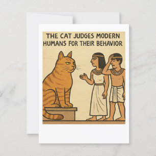 Funny egyptisk domare i mål Postcard Vykort